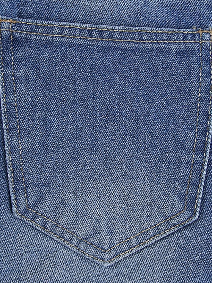 Vintage Washed Heart Print Jeans