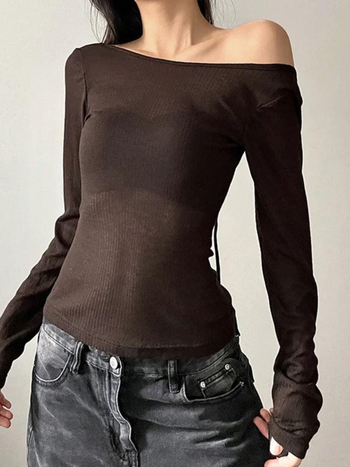 Backless Tie Up Long Sleeve Knit