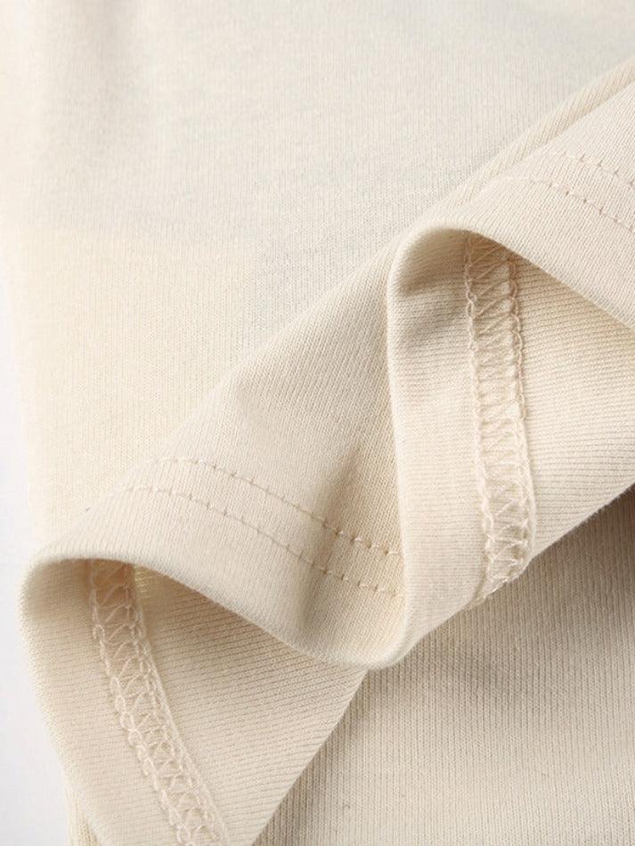 Solid Halter Breasted Two Piece Long Sleeve Knit