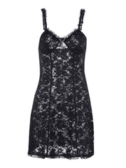 Backless Lace Mini Dress