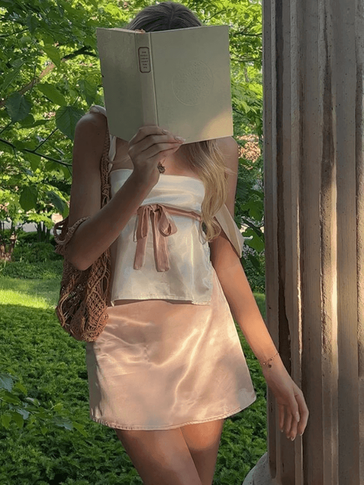 Backless Lace Up Tank Top