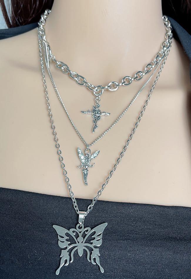 Butterfly Multi-layer Necklace Jewelry