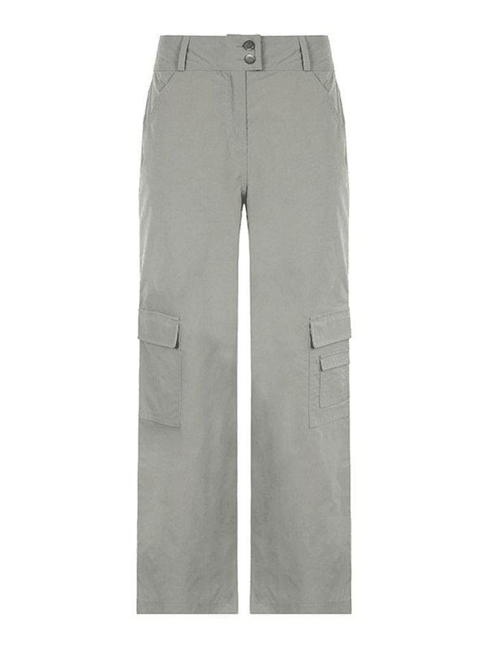 Buttoned Pocket Patch Cargo Pants