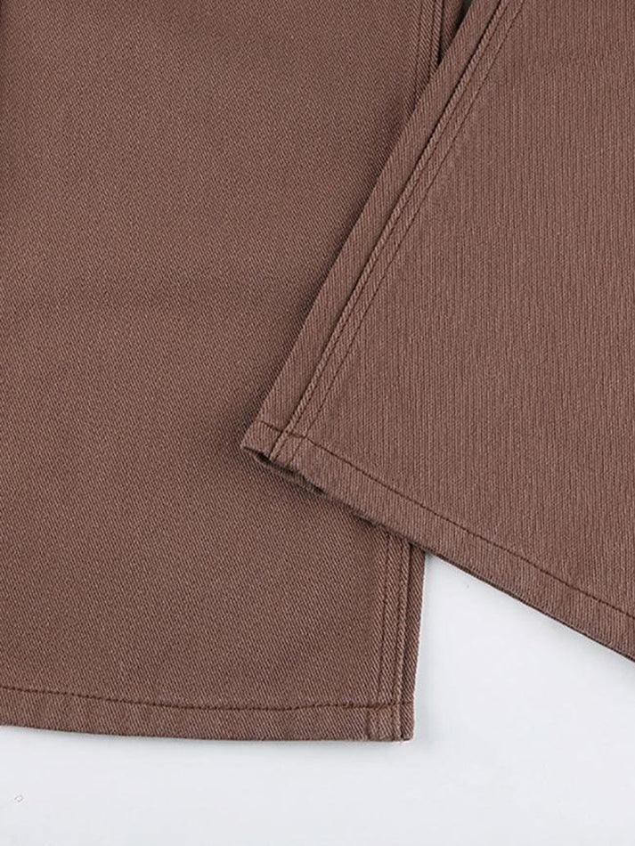 Corduroy Straight Leg Pants