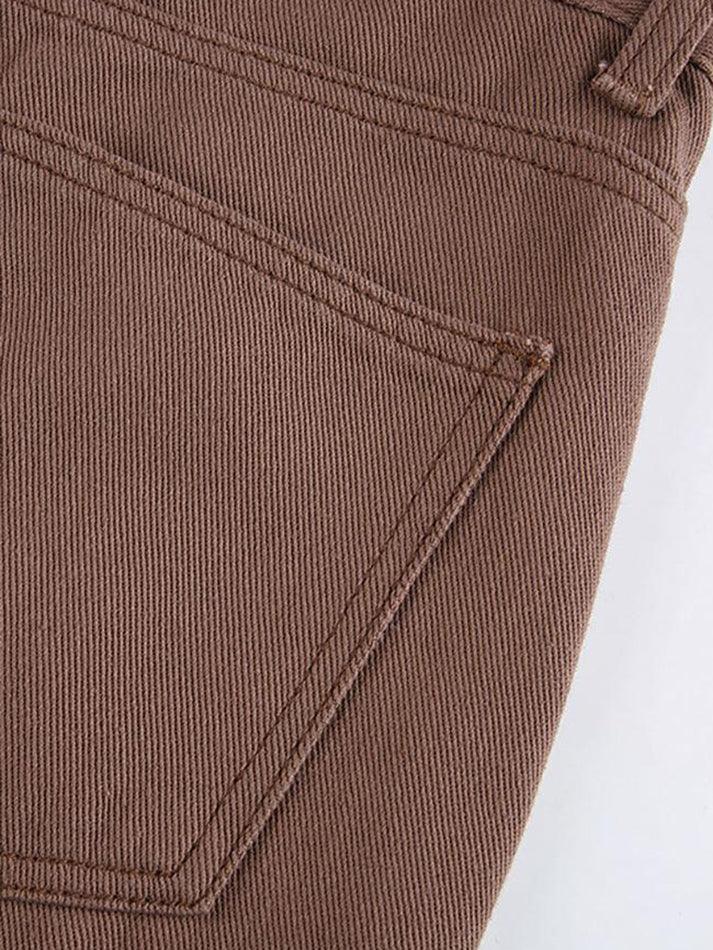 Corduroy Straight Leg Pants