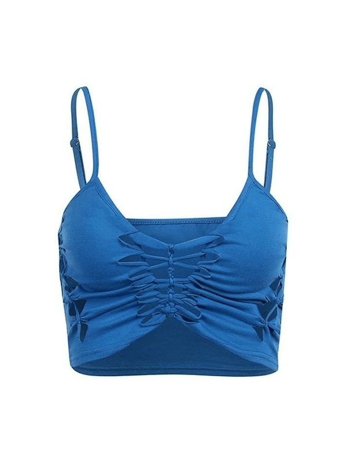 Cutout Butterfly Crop Cami Top