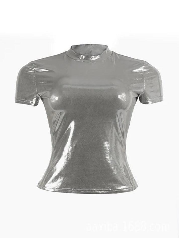 Shiny Short Sleeved Tee