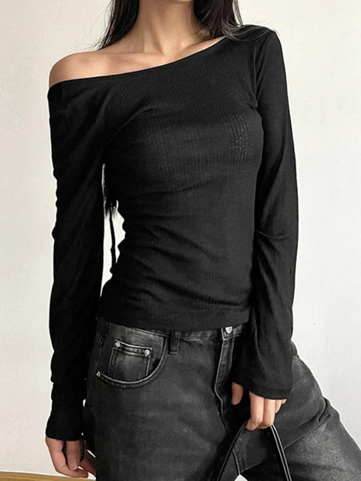 Backless Tie Up Long Sleeve Knit