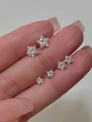 Glittering Zircon Mini Star Earring Jewelry