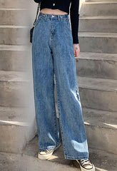 High Waist Baggy Boyfriend Jeans