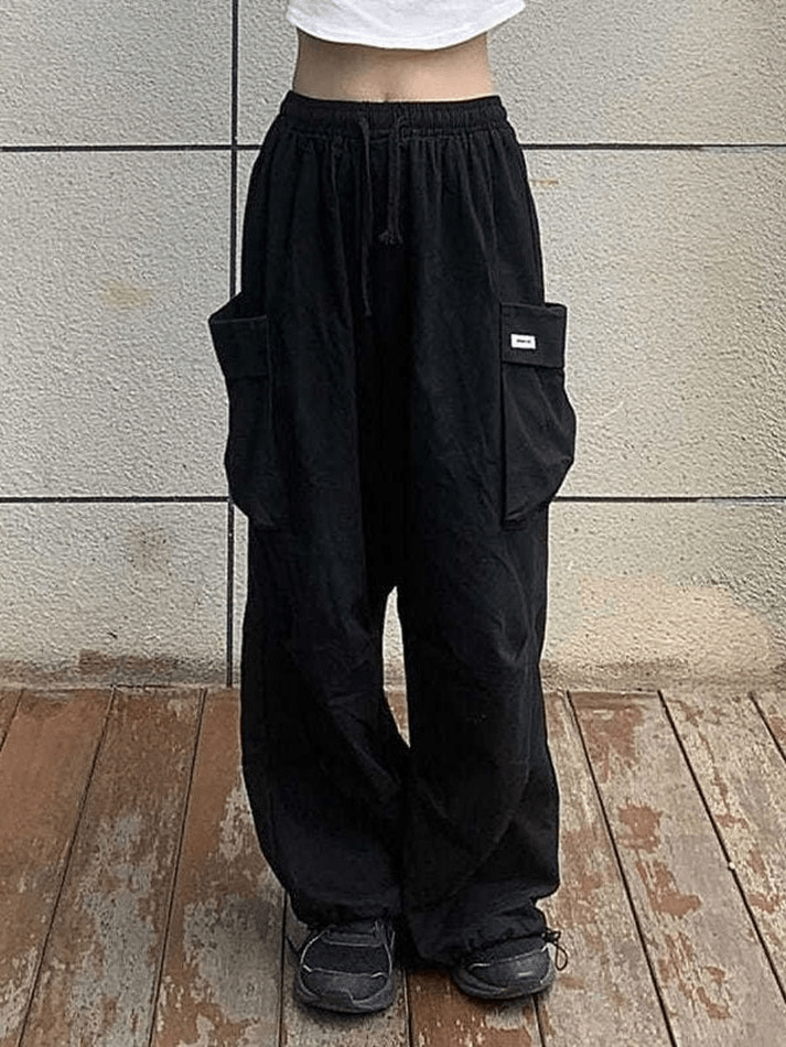 High Waist Pocket Cargo Pants