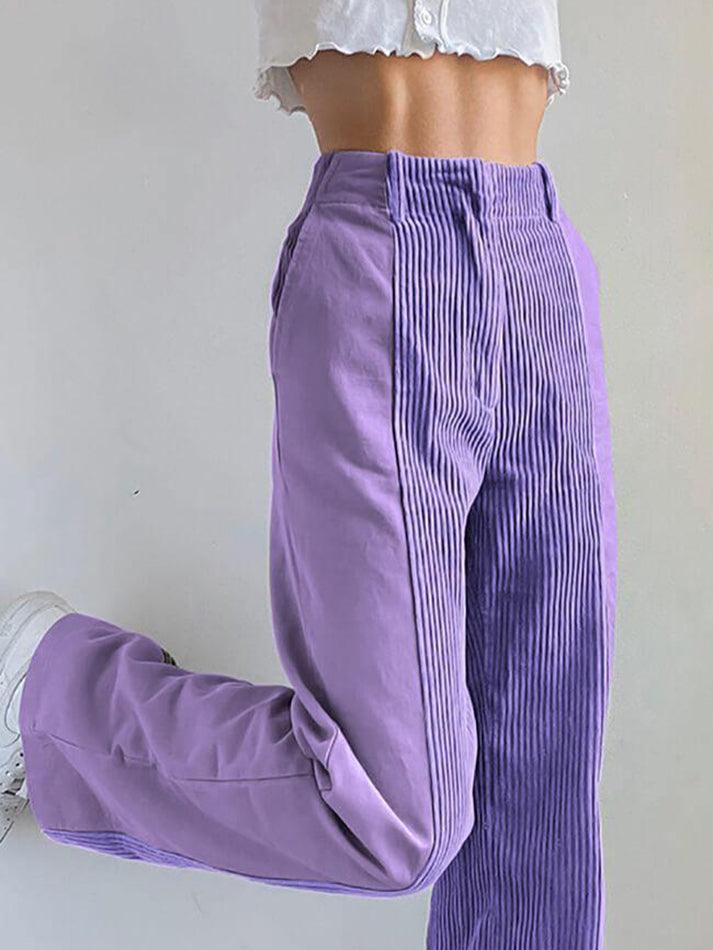 High Waist Y2K Corduroy Loose Pants