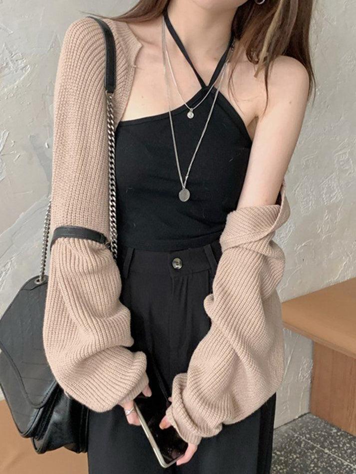 Open Front Bolero Knit Cardigan