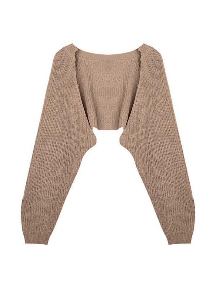 Open Front Bolero Knit Cardigan