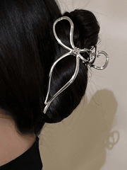 Large Bow Pattern Hair Claw Clip