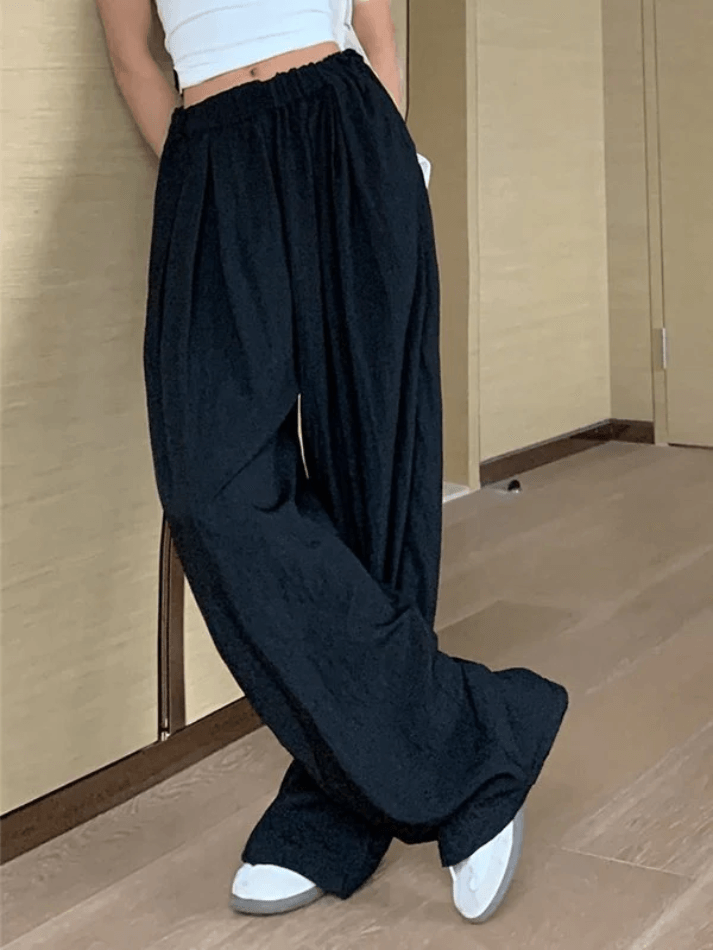 Loose Elastic Straight Leg Lounge Pants