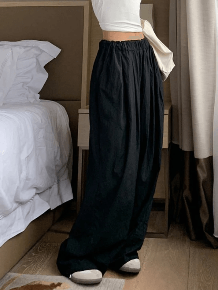 Loose Elastic Straight Leg Lounge Pants