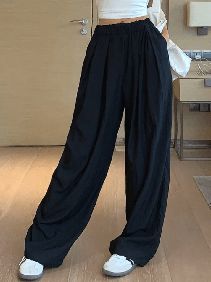 Loose Elastic Straight Leg Lounge Pants