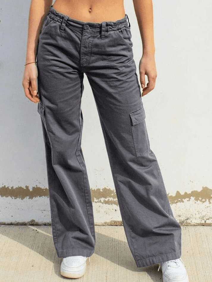 Low Waist Y2K Straight Leg Pants