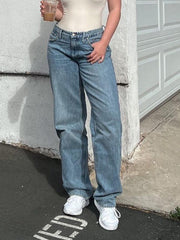 Mid Wash Classic Boyfriend Jeans