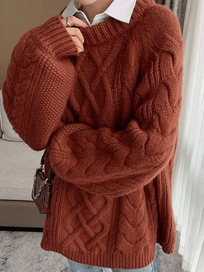 Oversized Cable Knit Sweater