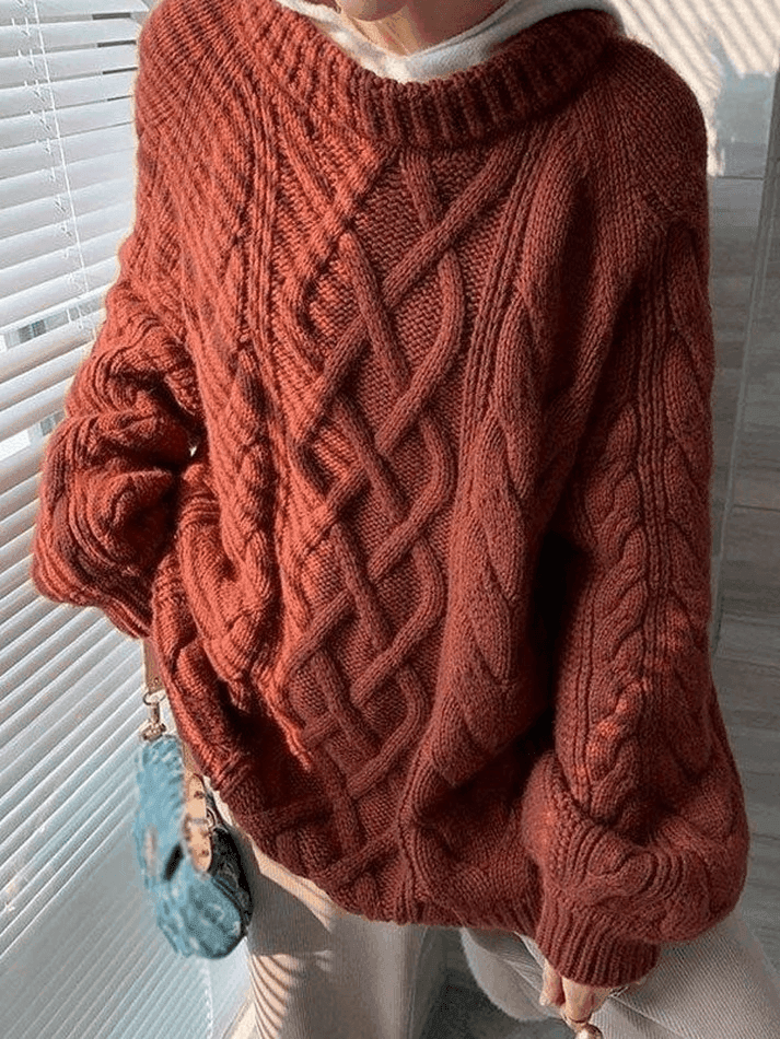 Oversized Cable Knit Sweater