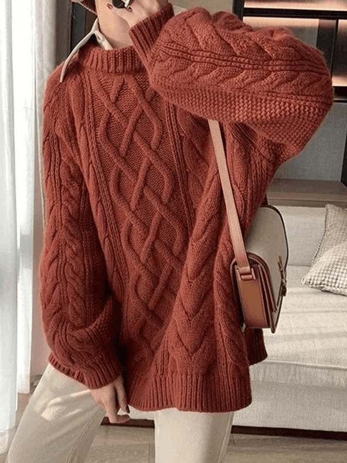 Oversized Cable Knit Sweater