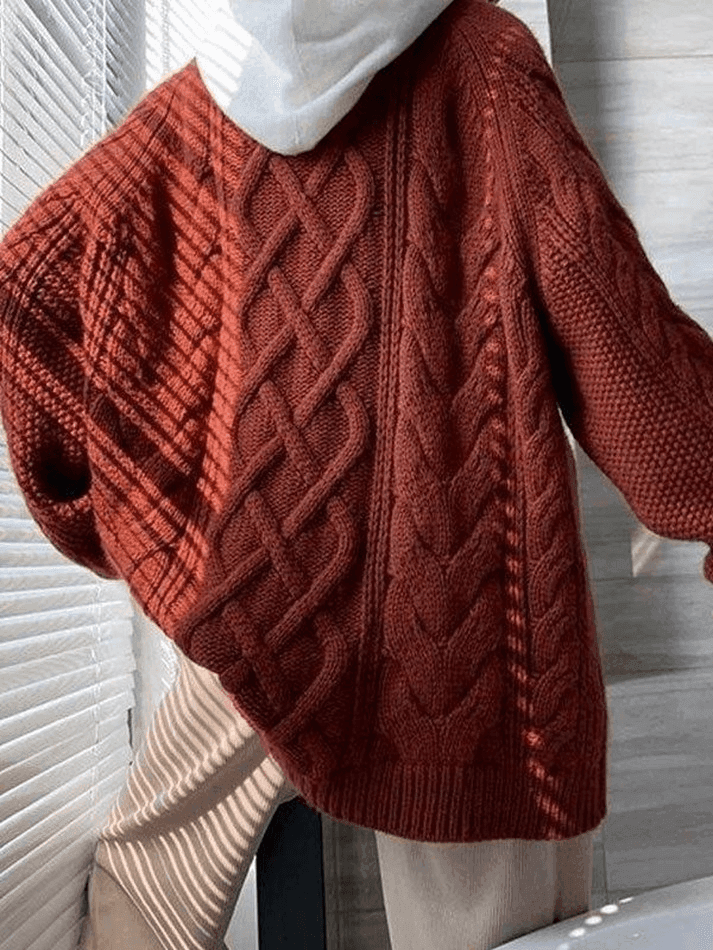 Oversized Cable Knit Sweater