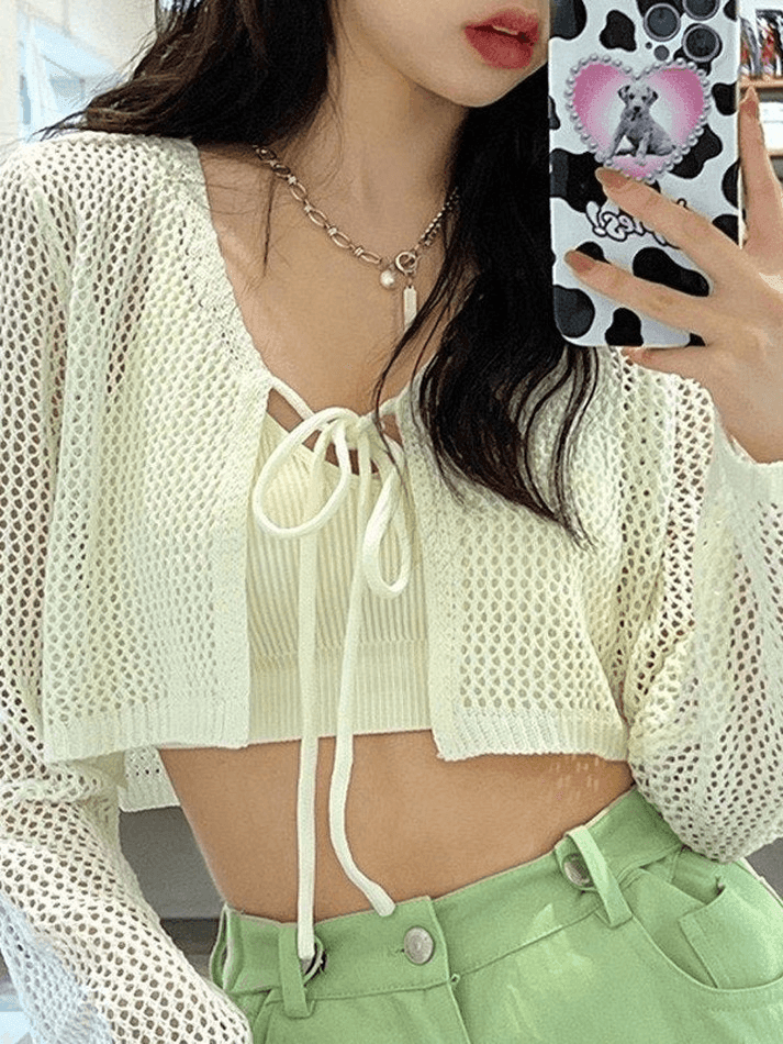 Padded V Neck Rib Crop Cami Top