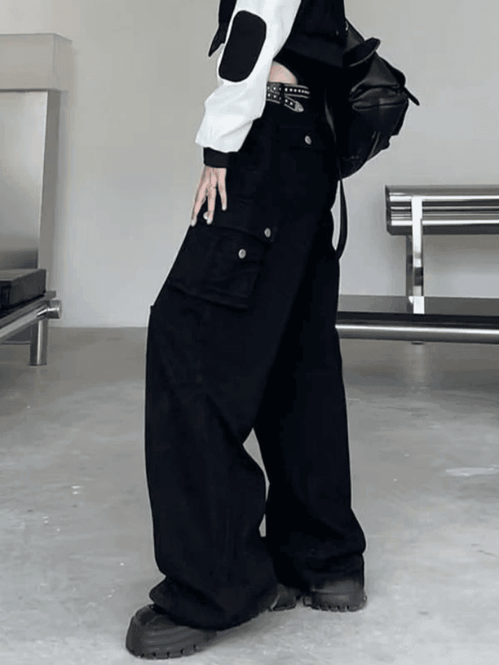 Patch Pocket Punk Cargo Pants