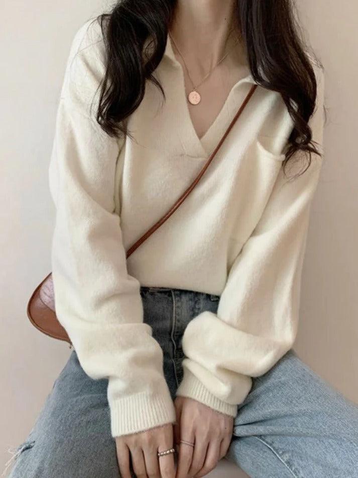 Pocket Crop Knit Sweater