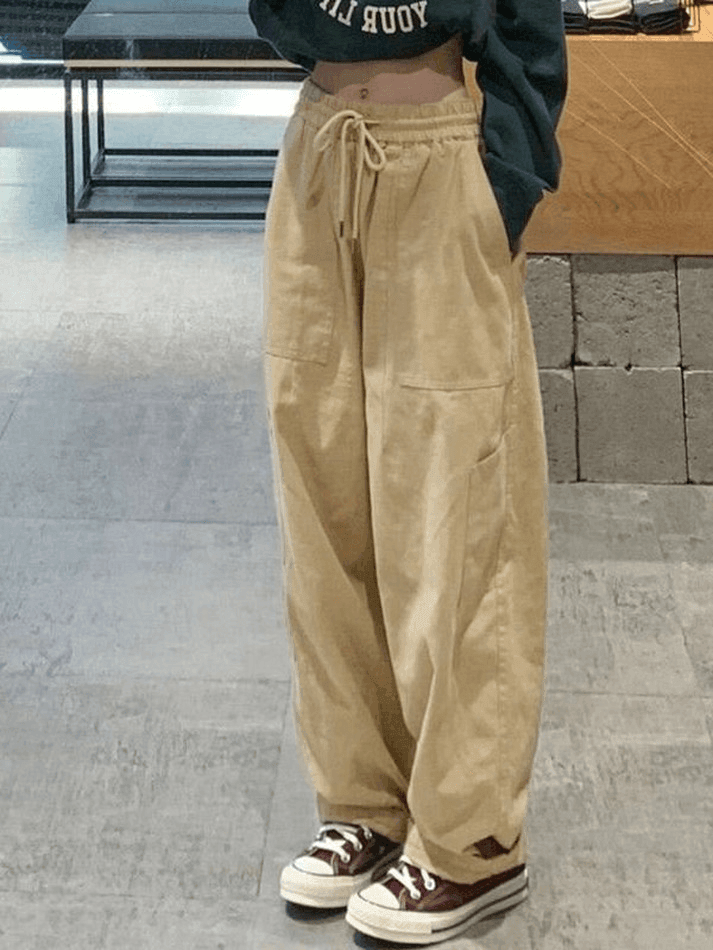 Pocket Straight Leg Cargo Pants