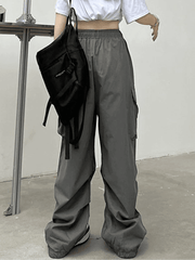 Ruched Pocket Baggy Cargo Pants