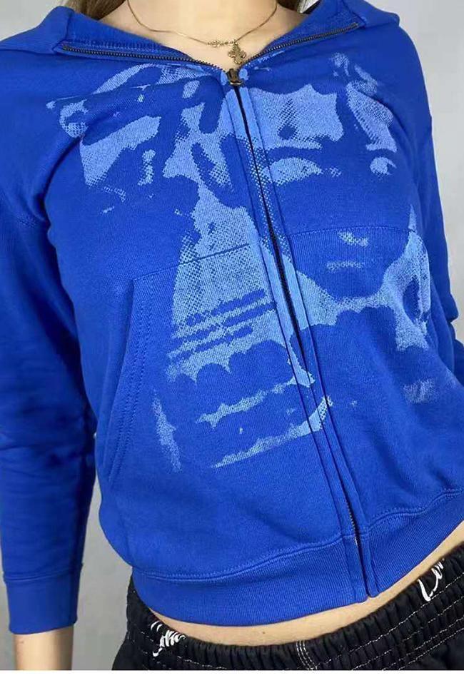 Screen Print Zipper Hoodie