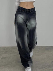 Shading Low Waist Boyfriend Jeans
