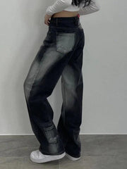 Shading Low Waist Boyfriend Jeans