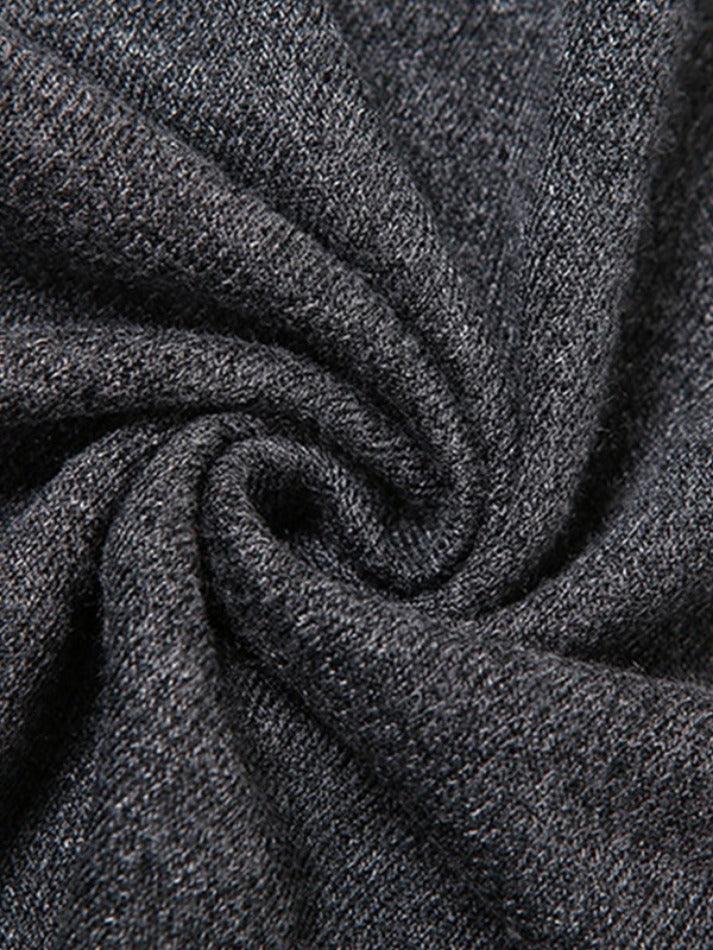 Solid Color Slim Halter Sweater