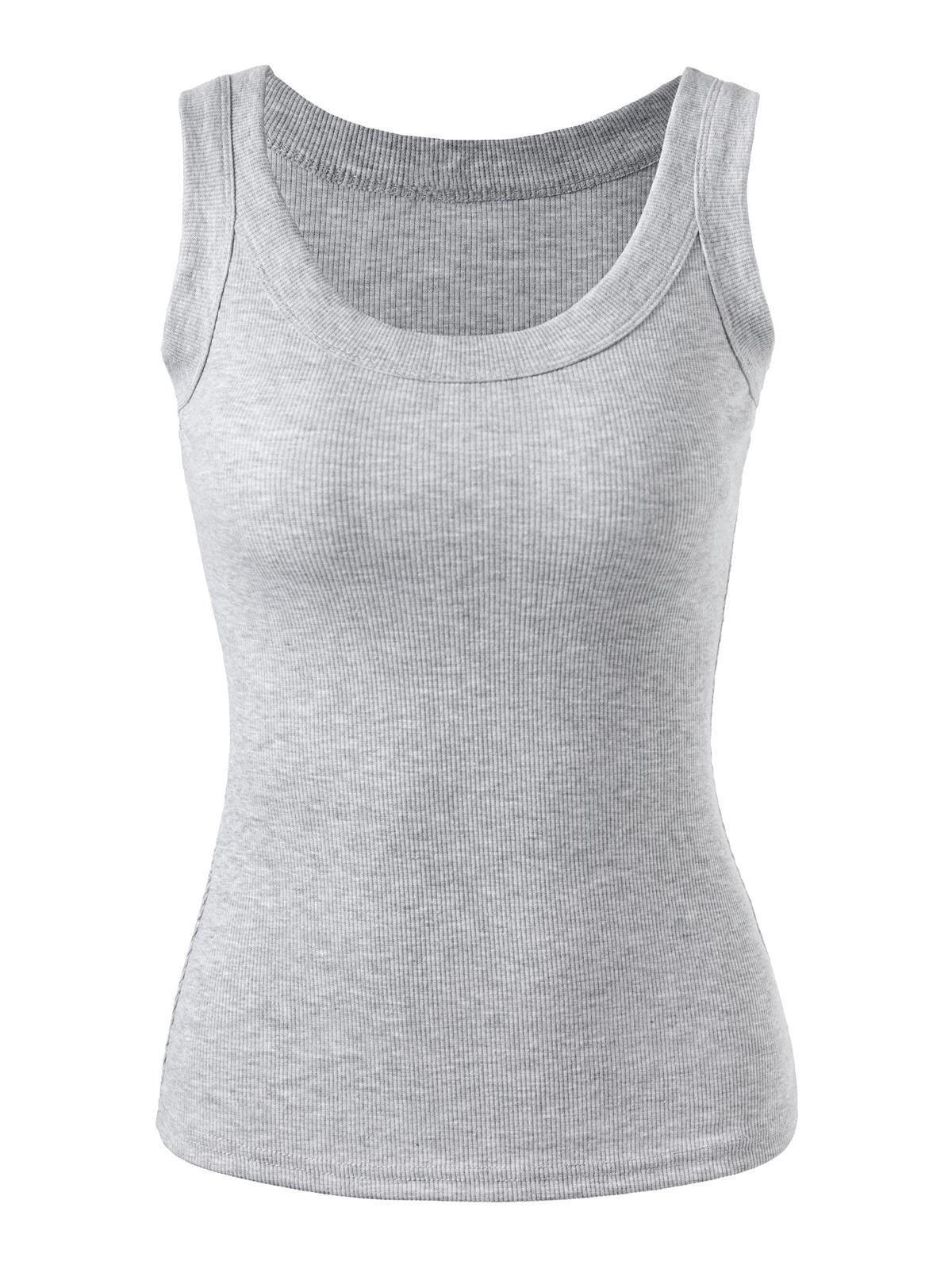 Solid Rib Tank Top